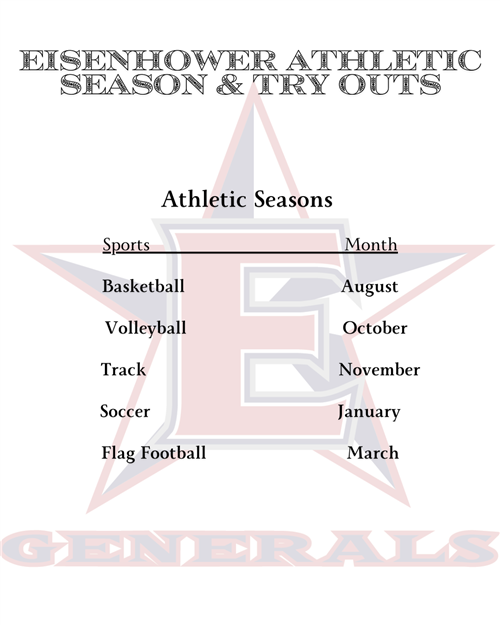 Eisenhower Athletic Season Tryout